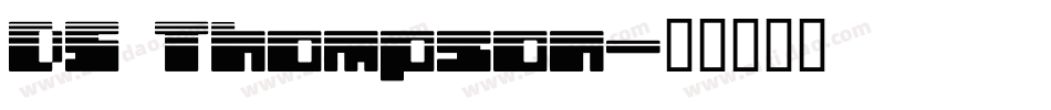 DS Thompson字体转换